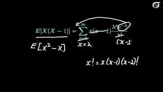 The Poisson Distribution Mathematically Deriving the Mean and Variance [upl. by Annij]