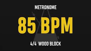 85 BPM 44  Best Metronome Sound  Wood block [upl. by Suivat281]