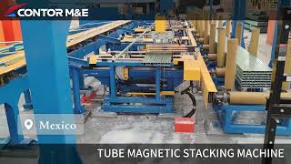 CTCS 50 COLD SAW with Tube stacker machine in Mexico [upl. by Hasin974]