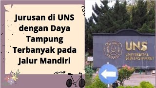 Jurusan di UNS dengan Daya Tampung Terbanyak pada Jalur Mandiri calon mahasiswa wajib tau [upl. by Akyre743]