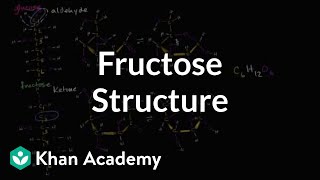 Molecular structure of fructose  Macromolecules  Biology  Khan Academy [upl. by Tnomal431]