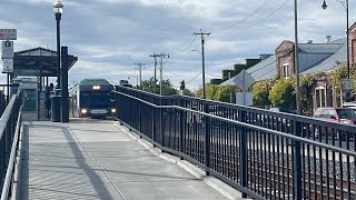 SMART Train DMUS southbound 113 amp 114 FT Sonoma county transit orion Vll bus 225 [upl. by Aurelie991]