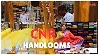 saree weaving live on the handloom  CNR HANDLOOMS [upl. by Ogata711]