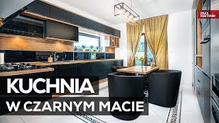 Kuchnia w czarnym macie  Max Kuchnie  studio mebli AampK Chrzanów [upl. by Sands]