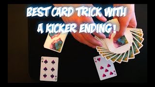 Amazing Card Trick With A KICKER ENDING Performance And Tutorial [upl. by Esinev]