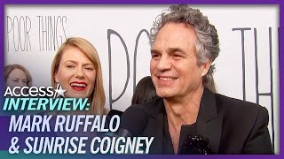 Mark Ruffalo Gushes Over Working w Emma Stone On Poor Things [upl. by Aissila]