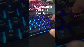 Durock T1 Switches in an RK61keyboards [upl. by Gyimah]