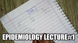 epidemiology lecture part1  community medicine videos [upl. by Akinej]