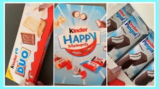 Satisfying Kinder Sweets  Compilation  ASMR  TeamFilGer [upl. by Anonyw450]