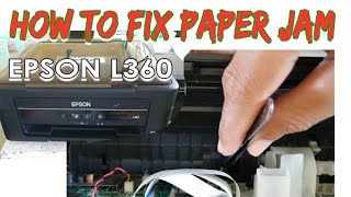 How to fix paper jam error of Epson L360 [upl. by Nita]