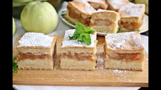 JABŁECZNIK NA PUSZYSTYM CIEŚCIE  Apple pie ciasto ciasta cakes [upl. by Flavius759]