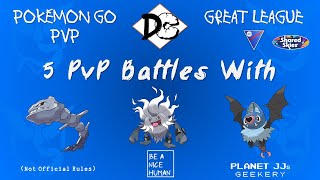 Pokémon GO PvP  Great League 5 Rounds Steelix  Annihilape  Swoobat [upl. by Desai584]