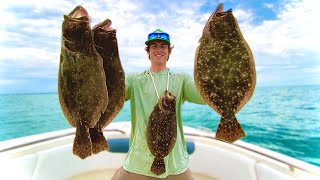 HUGE Flounder CATCH CLEAN amp COOK End of North Carolina Flounder Season 2020 [upl. by Garreth]