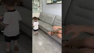 Cute Baby Ties Up Dad And Wants To Play With His Phone funny fatherhoodlovecutefatherhoodmoments [upl. by Iohk684]