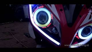 Multi Color Angel Eyes Yamaha R15 [upl. by Sihun]