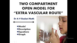 Two Compartment Open Model For Extra Vascular Route [upl. by Triny]