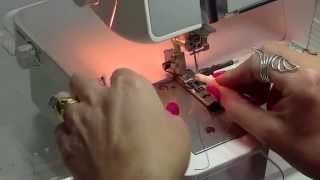 Pfaff Coverlock 30 Part 2 Converting to Rolled Hem and setting up for 5 thread with Safety Stitch [upl. by Haerb]