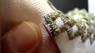 Hardanger Embroidery Lesson 11 Cutting around Blanket Stitches [upl. by Lednahc399]