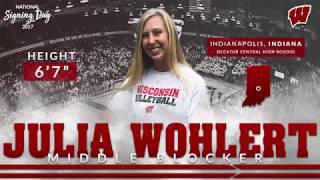 2017 National Signing Day Julia Wohlert [upl. by Larimore]