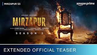 Mirzapur Season 3 Teaser  Announcement Video  Prime Video India [upl. by Kirre]