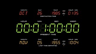 1 Minute Timer  Back To The Future Theme with Alarm Sound 4K [upl. by Diarmit]