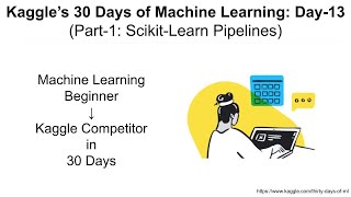 Kaggles 30 Days Of ML Day13 Part1 ScikitLearn Pipelines [upl. by Aliet]