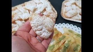 CHIACCHIERE DI CARNEVALE frappe o bugie PER TUTTI I GUSTI anche a forma di cuore [upl. by Sirac]