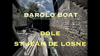 Timelapse nr 040 from Dole to Saint Jean de Losne sailing the Rhône au Rhin Canal in 4K [upl. by Soma]