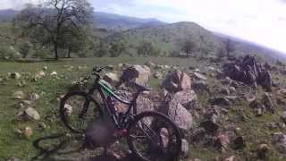 Exchequer mountain bike trail park Barrett Cove Lake Mcclure [upl. by Thorrlow919]