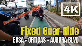 Fixed Gear Ride  4 Lanes on a Surly Steamroller [upl. by Mert]