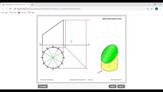 Circles amp Curves Orthographic Projection [upl. by Pepita]