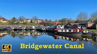 Bridgewater Canal Walk Boothstown Worsley Greater Manchester in 4K [upl. by Pretrice]