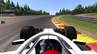 F1 2018 mod assetto corsa pc Spa on board Alfa Romeo Sauber Leclerc [upl. by Adnolat]