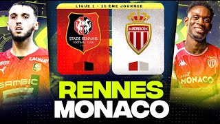 🔴 RENNES  MONACO  Gros Choc au Roazhon Park   srfc vs asm   LIGUE 1  LIVEDIRECT [upl. by Macleod]