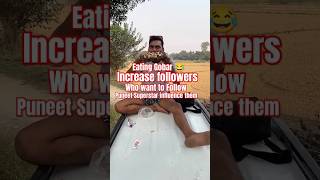 Puneet Superstar Eating Gobar 😂💀 The Puneet fans Roast roast shorts funny short shortsvideo [upl. by Dlonra]