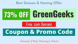 73 OFF GreenGeeks Coupon Code November 2024 Free DomainSSL [upl. by Tran110]