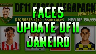 Football Manager 2021 Touch  ATUALIZAÇÃO PACK DE FACES DF11 JANEIRO  📲✅ [upl. by Eniawd]