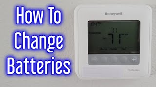 Honeywell Pro Series Thermostat Battery Replacement BATT [upl. by Homerus]