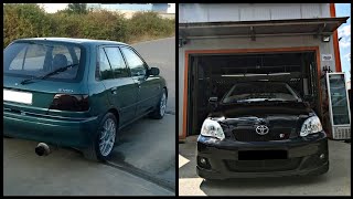 Toyota Corolla Ts VS Toyota Starlet 4EFTE  ΡΟΛ 1η 30κμ 400m [upl. by Nerte278]