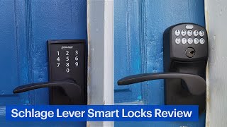 Schlage Touch Lever and Keypad Lever Smart Locks Review [upl. by Thorin280]