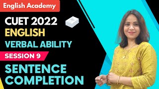 SENTENCE COMPLETION VERBAL ABILITY CUET 2022 ENGLISH PRACTICE [upl. by Shererd686]