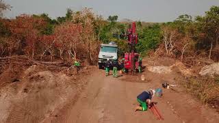 CompactRotoSonic Crawler CRSV drilling in Angola [upl. by Rosana]