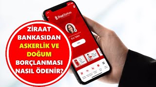 ASKERLİK VE DOĞUM BORÇLANMASI NASIL ÖDENİR Ziraat Bankası Askerlik Doğum Borçlanması Ödeme [upl. by Aifoz181]