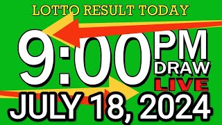 LIVE 9PM LOTTO RESULT TODAY JULY 18 2024 2D3DLotto 9pmlottoresultjuly182024 swer3result [upl. by Elaen]