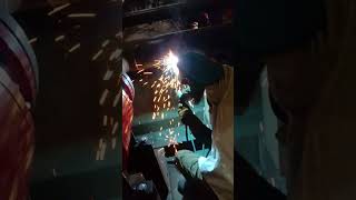 Weldolet arc welding by expert welder pipelinewelder arcwelding welder metalworking welding [upl. by Eirb]