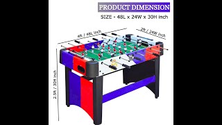 KD Barca Foosball Table Indoor Game Room Soccer Table Real Madrid Barca Table India Un Boxing [upl. by Enohs]