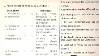 SVT 1AC Les fossiles et la fossilisation Exercices supplémentaires [upl. by Ardni]