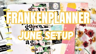 JUNE PLANNER SETUP  FRANKENPLANNER  CLASSIC  HAPPY PLANNER [upl. by Stock771]