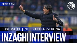 SIMONE INZAGHI INTERVIEW  INTER 21 H VERONA 🎙️⚫🔵 [upl. by Ybot]