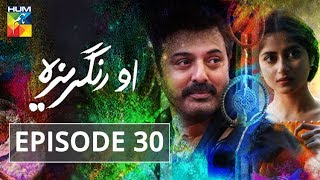 O Rungreza Episode 30 HUM TV Drama [upl. by Aihsekat]